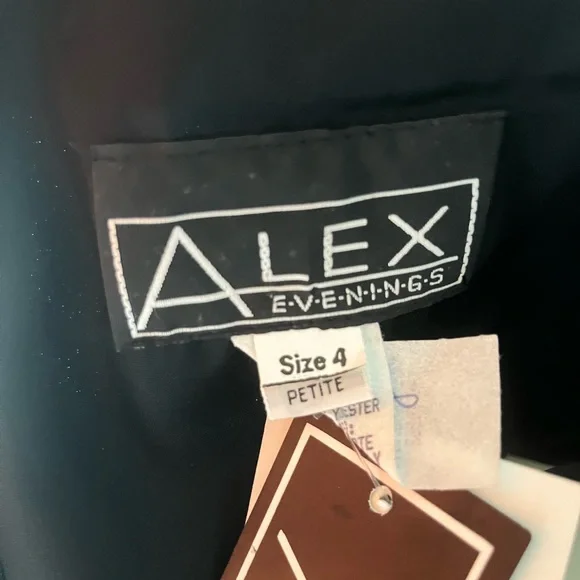 Vintage Alex Evenings sweetheart strapless dress with slit - Picture 13 of 14